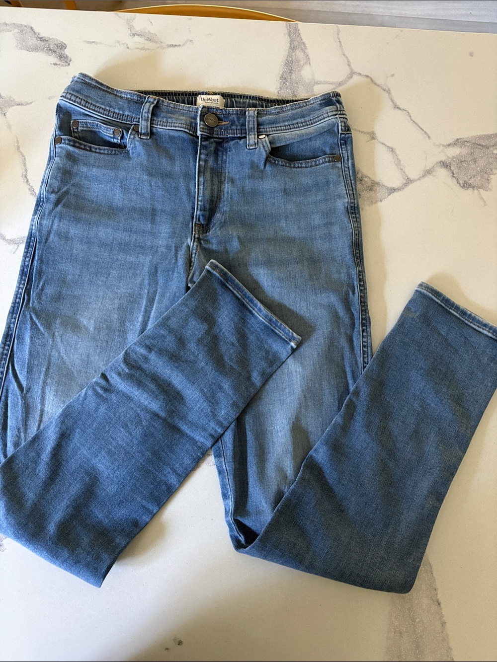 UpWest Resort & Mercantile elastic waist denim